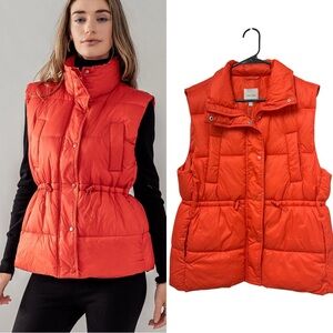 Love Tree Women’s Medium Puffer Vest Size S, Orange